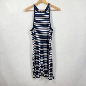 Theory Racerback Mini Dress Striped Graduation Summer Beach Nautical M